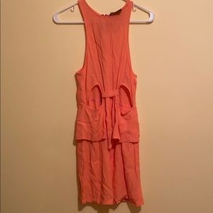 Neon Coral Dress from Nasty Gal